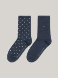 Blue Tommy Hilfiger Dot Women's Socks (2 pack)  Women