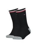 Black TH Kids Iconic Sports Sock 2P  Kids Unisex