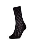 Black 1-Pack Argyle Socks  Women
