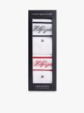White 4-Pack Logo Ribbed Socks Gift Box  Men
