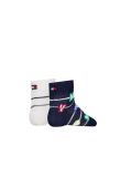 Multi Kids' 2-Pack Stripe Ankle Socks  Newborn