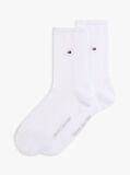 White 2-Pack Classic Flag Embroidery Socks  Women
