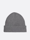 Grey Hilfiger Flag Beanie With Cashmere  Men