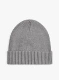 Grey Hilfiger Flag Beanie With Cashmere  Men