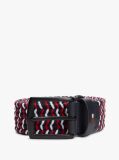 Multi Denton Rectangular Buckle Braided Elastic Belt  Men