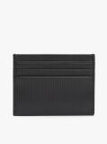 Black Hilfiger Flag Leather Credit Card Holder  Men