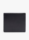 Blue Hilfiger Flag Ribbed Leather Flap Wallet  Men