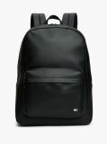 Black Hilfiger Flag Ribbed Pocket Dome Backpack  Men