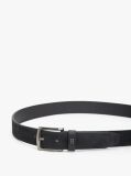 Black Denton Flag Plaque Suede Belt  Men