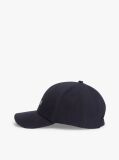 Blue Logo Patch Canvas Baseball Cap  Men