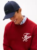 Blue Logo Patch Canvas Baseball Cap  Men