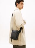 Black Hilfiger Flag Crossbody Reporter Bag  Men