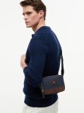 Blue Heritage Colour-Blocked Crossbody Camera Bag  Men