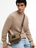 Brown Heritage Colour-Blocked Crossbody Camera Bag  Men