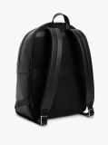 Black TH Business Premium Leather Dome Backpack  Men