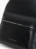 Black TH Business Premium Leather Dome Backpack  Men