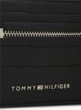 Black Modern Metal Logo Crossbody Bag  Men