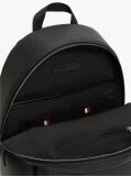 Black Signature Tape Plaque Dome Backpack  Men