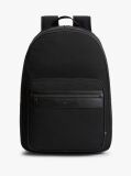 Black Logo Double Zip Dome Backpack  Men