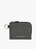 Grey Modern Leather Zip-Around Wallet  Men