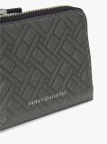 Grey Modern Leather Zip-Around Wallet  Men