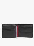Black Credit Card And Coin Leather Bifold Wallet  Men
