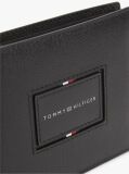 Black Leather Caviar Grain Bifold Wallet  Men