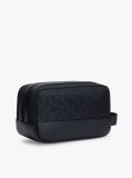 Black Logo Flag Jacquard Washbag  Men