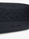 Black Logo Flag Jacquard Washbag  Men