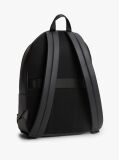 Black Signature Tape Logo Dome Backpack  Men