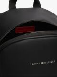 Black Signature Tape Logo Dome Backpack  Men