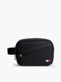 Black Logo Side Handle Washbag  Men