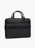 Black TH Business Leather Laptop Bag  Men