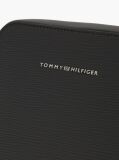 Black TH Business Textured Crossbody Reporter Bag  Men