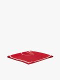 Red Pure Silk Logo Scarf  Women