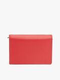 Red Hilfiger Icon Card Wallet With Chain  Women