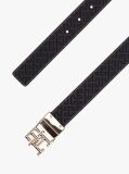 Multi TH Monogram Buckle Reversible Leather Belt  Women