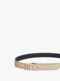 Multi TH Monogram Buckle Reversible Leather Belt  Women