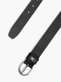 Black Essential Adjustable Leather Belt  Women