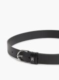 Black Essential Adjustable Leather Belt  Women