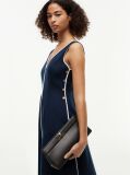 Black Modern Chain TH Monogram Clasp Clutch  Women