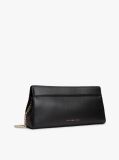 Black Modern Chain TH Monogram Clasp Clutch  Women