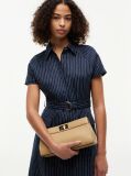 Beige Modern Chain TH Monogram Clasp Clutch  Women