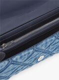 Denim Πορτοφόλι Καπιτονέ Τζιν Με Αλυσίδα  Γυναίκες