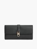 Black TH Monogram Flap Wallet  Women