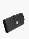 Black TH Monogram Flap Wallet  Women