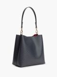 Blue Hilfiger Icon Debossed Shoulder Bag  Women