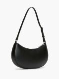 Black Essential Contrast Logo Shoulder Bag  Women