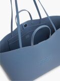 Blue Essential Contrast Logo Tote Bag  Women