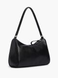Black Metal Logo Shoulder Bag  Women